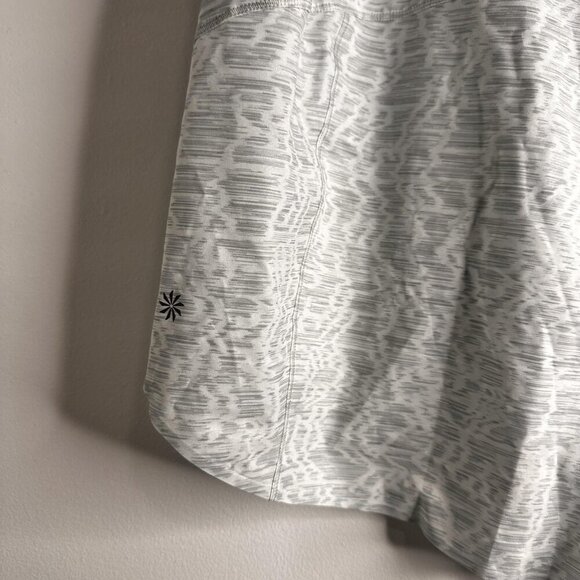 Athleta Shorts Womens 2X Gray Printed Run With It 3.5 Inch Running Lightweight - Picture 11 of 12